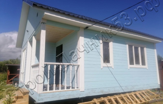 4 Брусовой дом ОД-16, 6х7м, 42М², Тульская область, Заокский район, коттеджный поселок «Покровское Южное» (9)